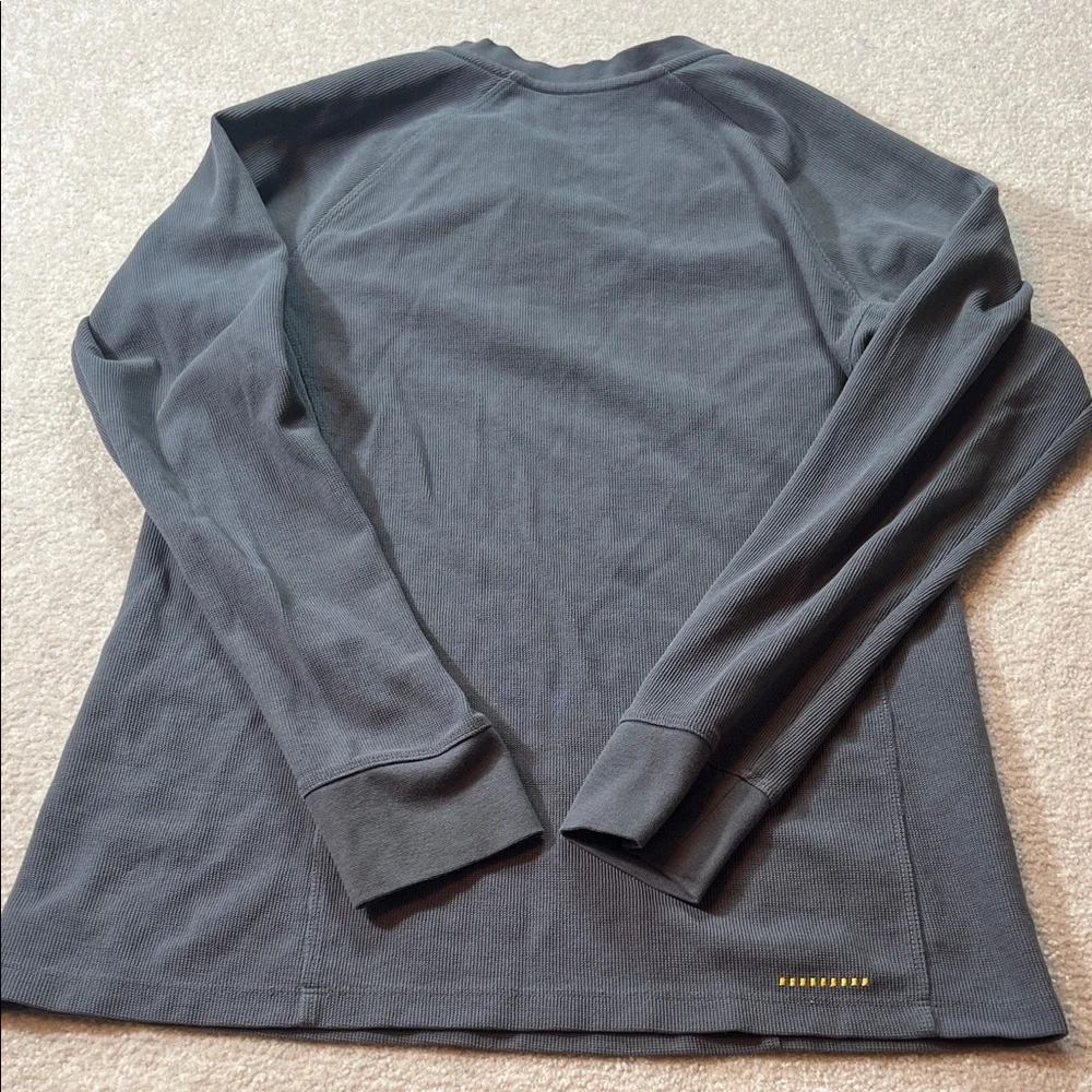 Ariat Rebar Mens Gray Thermal Henley Long Sleeve Shirt S/P - Picture 9 of 9